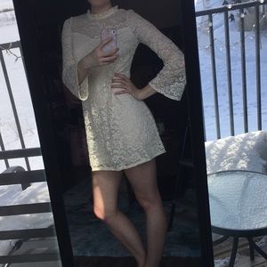 Bell Sleeve Lace Dress